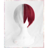 Shoto Todoroki White And Red Cosplay Wig | My Hero Academia Boku no Hiro Akademia