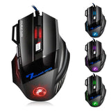 Professional Wired Gaming Mouse 7 Button 5500 DPI LED Optical USB Computer Mouse