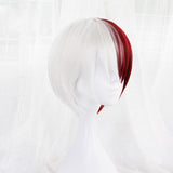 Shoto Todoroki White And Red Cosplay Wig | My Hero Academia Boku no Hiro Akademia